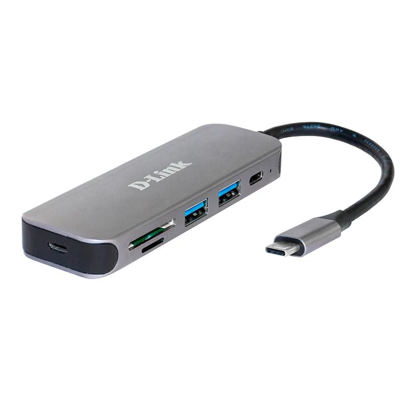 D-Link DUB-2325 Hub USB-C 5-em-1 Leitor de Cartões - Imagem de Detalhe 1