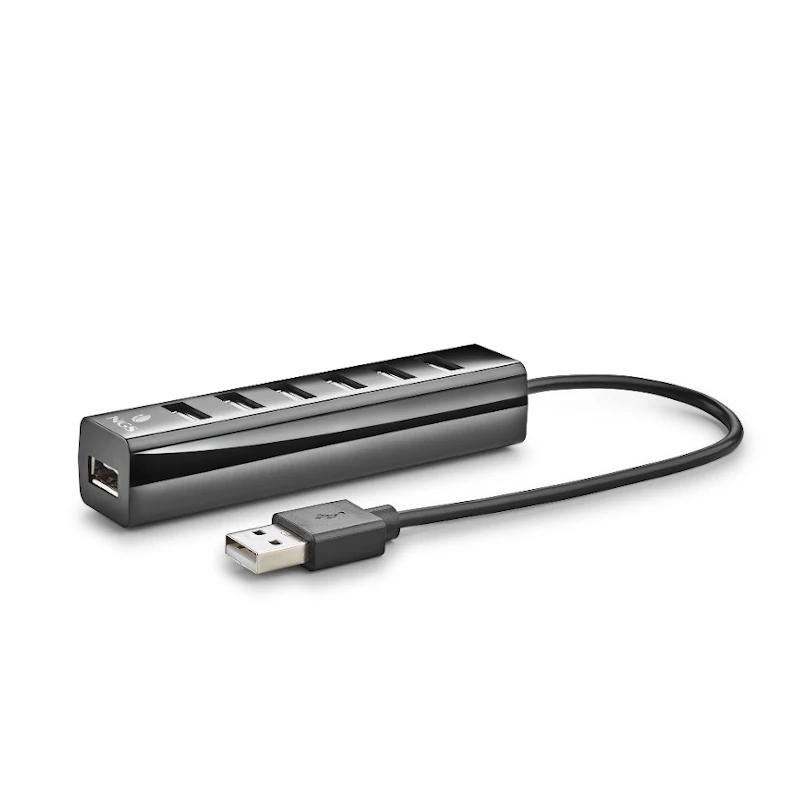 NGS Hub 7 portas 2.0 com adaptador de corrente - Imagem de Detalhe 4