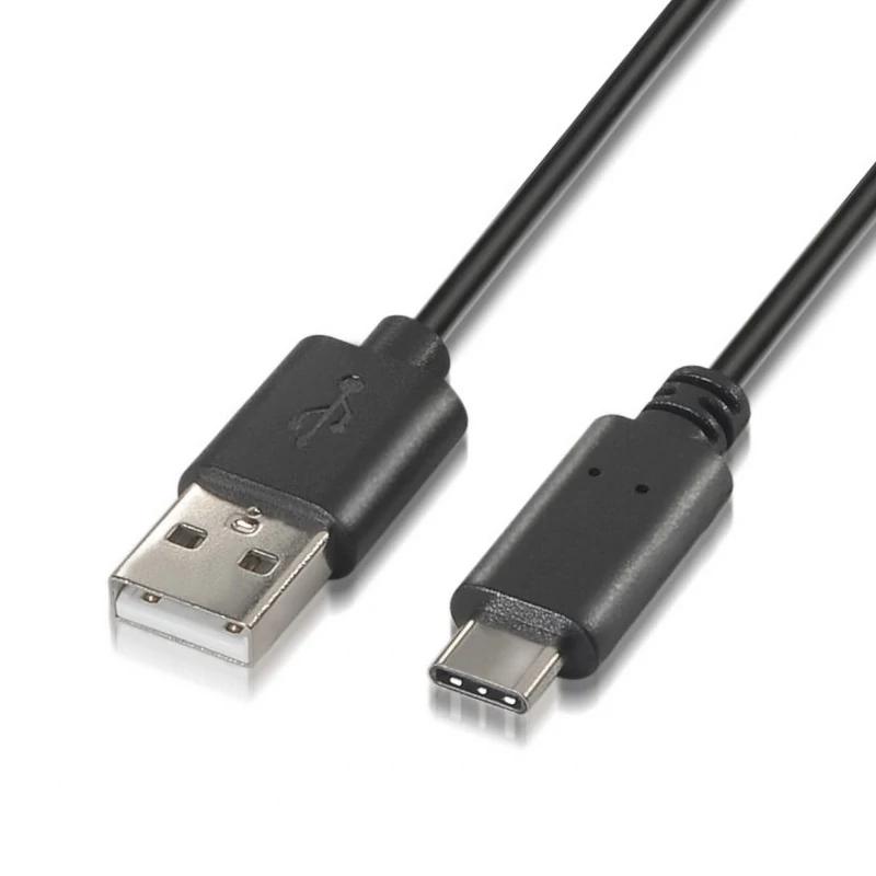 Aisens Cabo USB 2.0 3A USB-C/M-A/M preto 1.0m - Imagem de Detalhe 2