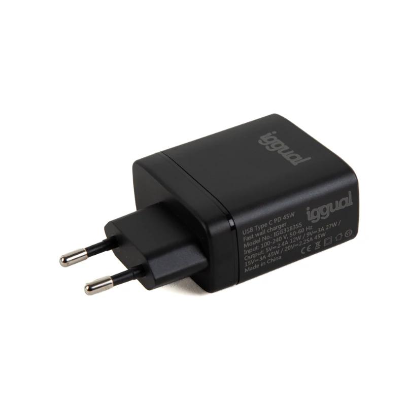 iggual Carregador rápido USB PD tipo C 45W GaN - Imagem de Detalhe 5