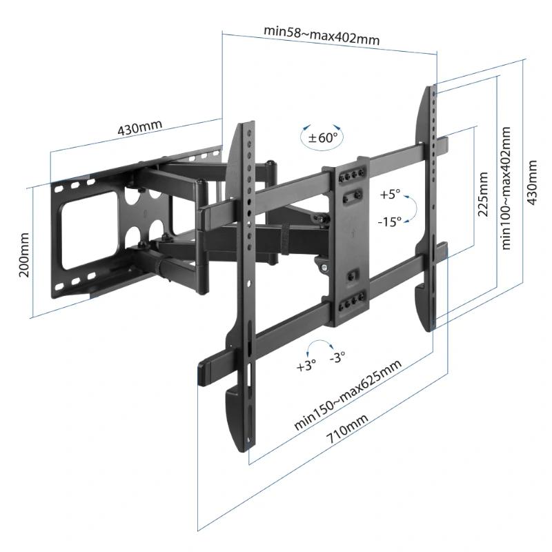 iggual SPTV18 Suporte de TV de parede 37"-80" 60kg Full - Imagem de Detalhe 1