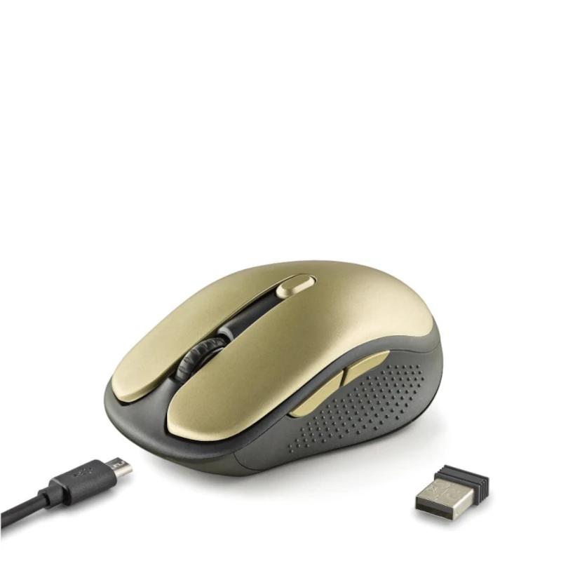 NGS Rato Sem Fios Recarregável Silencioso Dourado - Imagem de Detalhe 3