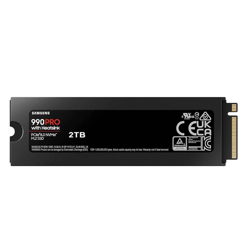Samsung 990 PRO Heatsink SSD 2TB PCIe 4.0 NVMe M.2 - Imagem de Detalhe 1