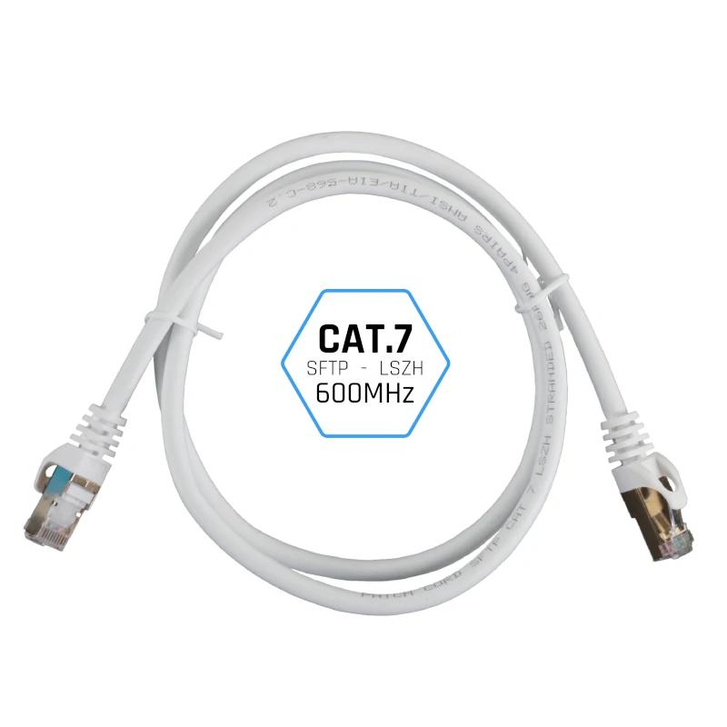 iggual Cabo CAT7 SFTP LSZH 2 metros branco - Imagem de Detalhe 1