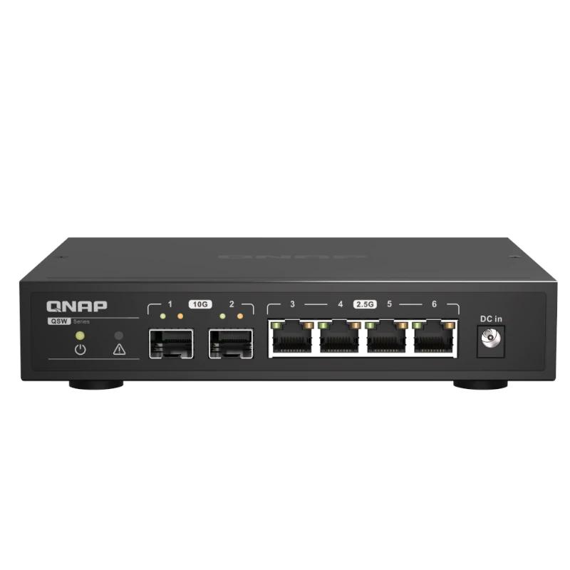 QNAP QSW-2104-2S Switch 2x10GbE SFP+ 4x2.5GbE - Imagem de Detalhe 1