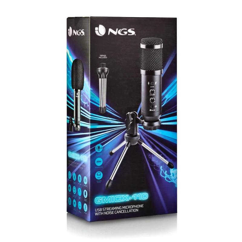 NGS MICROFONE UNIDIRECIONAL COM TRIPÉ E USB - Imagem de Detalhe 3