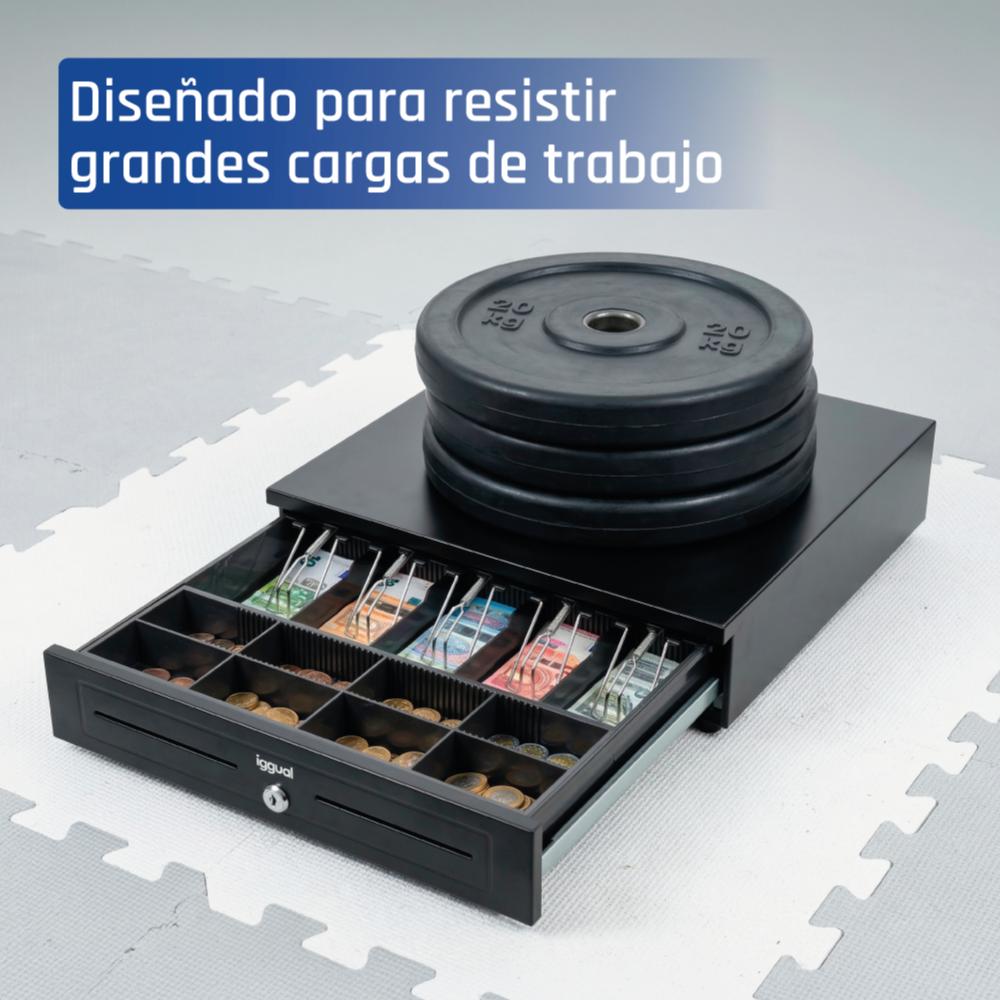 iggual Cajón portamonedas IRON-HD 41cm 5+8 preto - Imagem de Detalhe 7