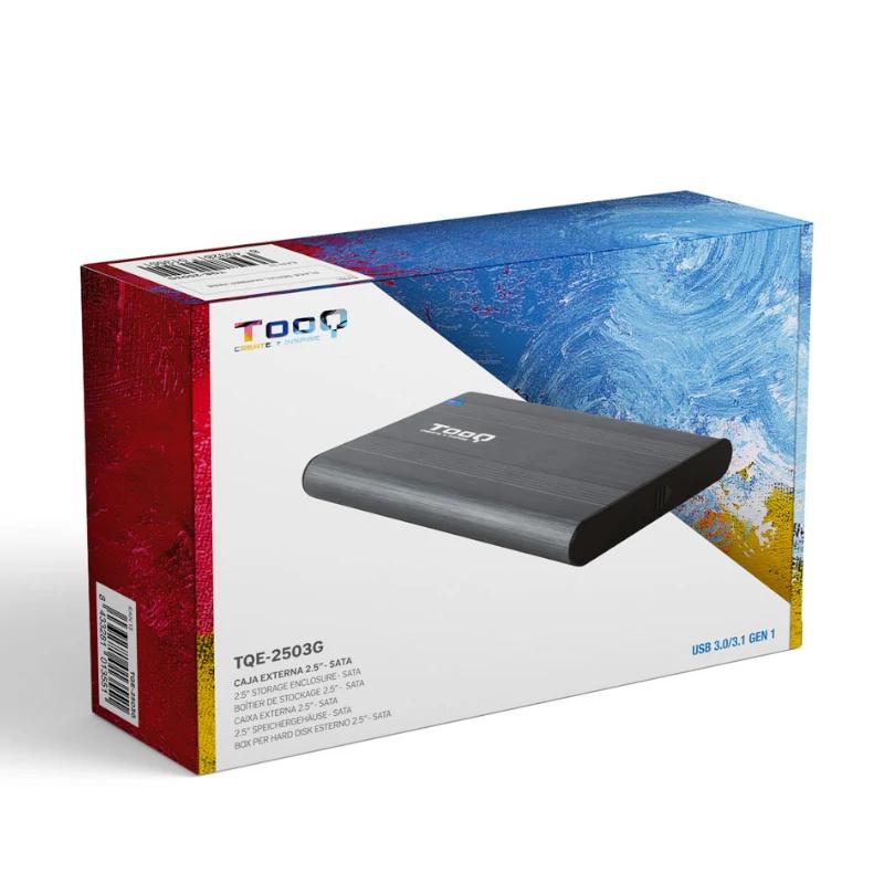 Tooq Caixa externa 2,5" SATA USB3.1 Gen1 Cinza - Imagem de Detalhe 3
