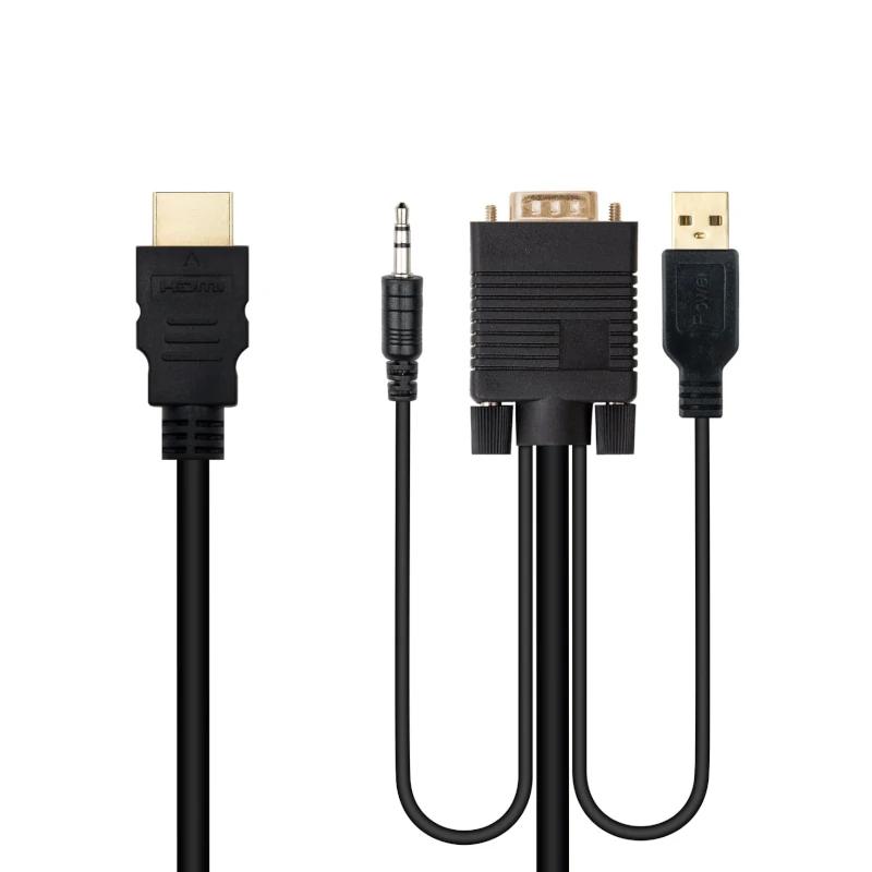 Nanocable Conversor HDMI a VGA-Jack-USB 1.8 m - Imagem de Detalhe 1