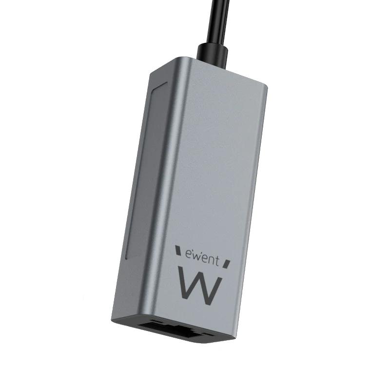 EWENT ADAPTADOR DE REDE GIGABIT USB-C ALUMÍNIO - Imagem de Detalhe 2