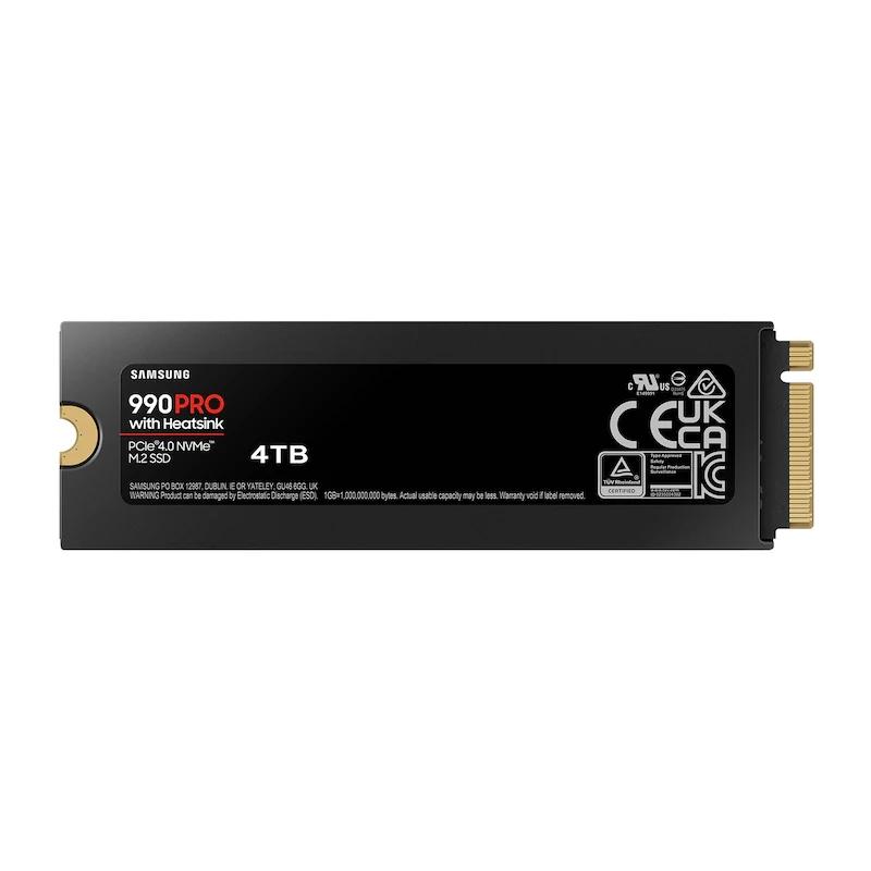 Samsung 990 PRO Heatsink SSD 4TB PCIe 4.0 NVMe M.2 - Imagem de Detalhe 1
