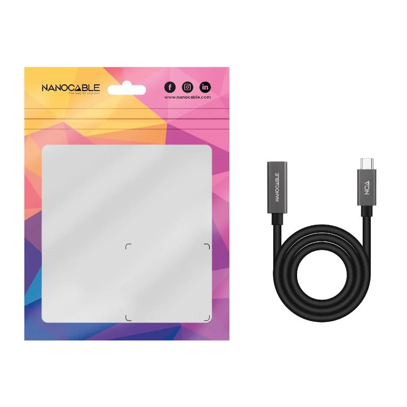 Nanocable Cabo USB 3.2 Gen2 USB-C M/H 1,5 M Preto - Imagem de Detalhe 3
