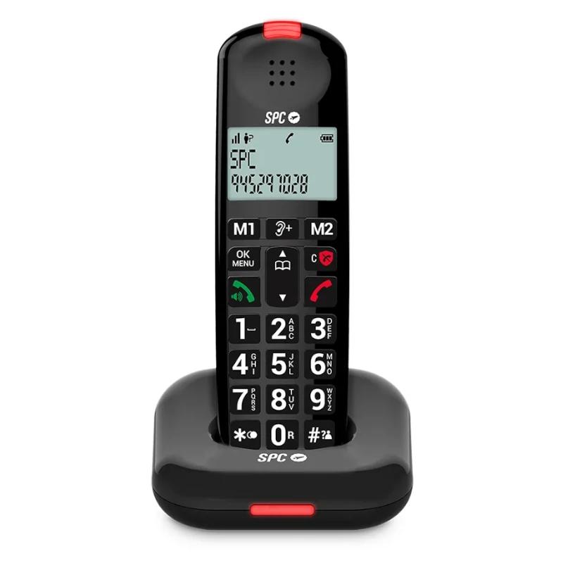 SPC 7612N Telefone Sem Fios COMFORT KAIRO Preto - Imagem de Detalhe 1