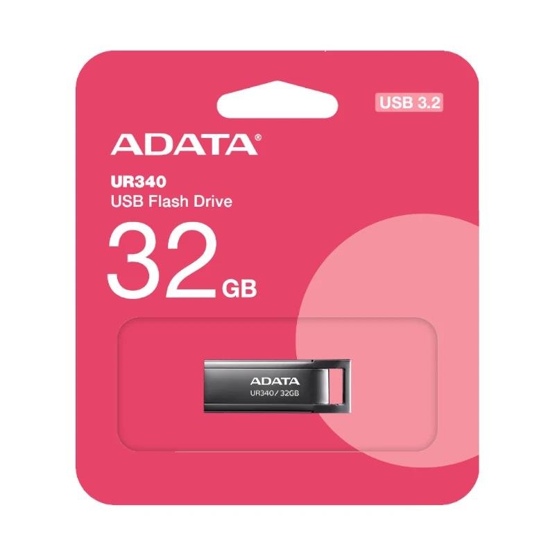 ADATA Pen Drive UR340 32GB USB 3.2 Metal Preto - Imagem de Detalhe 3