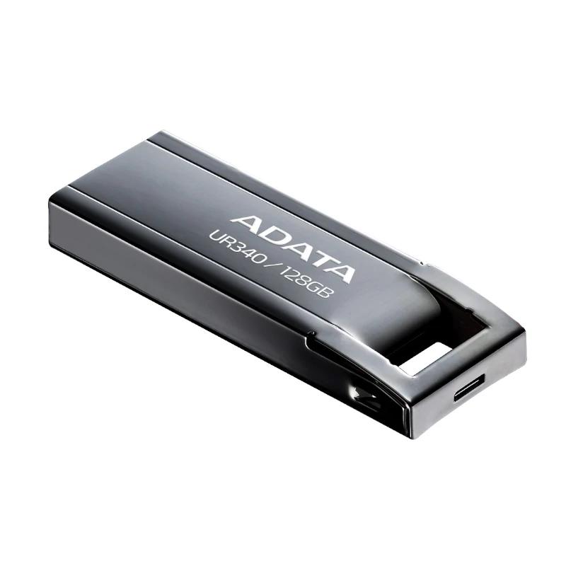 ADATA Pen Drive USB UR340 128GB USB 3.2 Metal Preto - Imagem de Detalhe 2