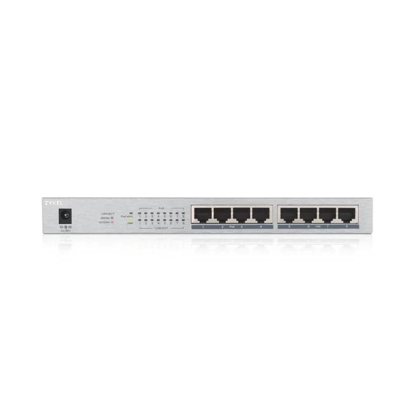 Zyxel GS1008-HP Switch 8xGb PoE+ 60W de secretária - Imagem de Detalhe 2
