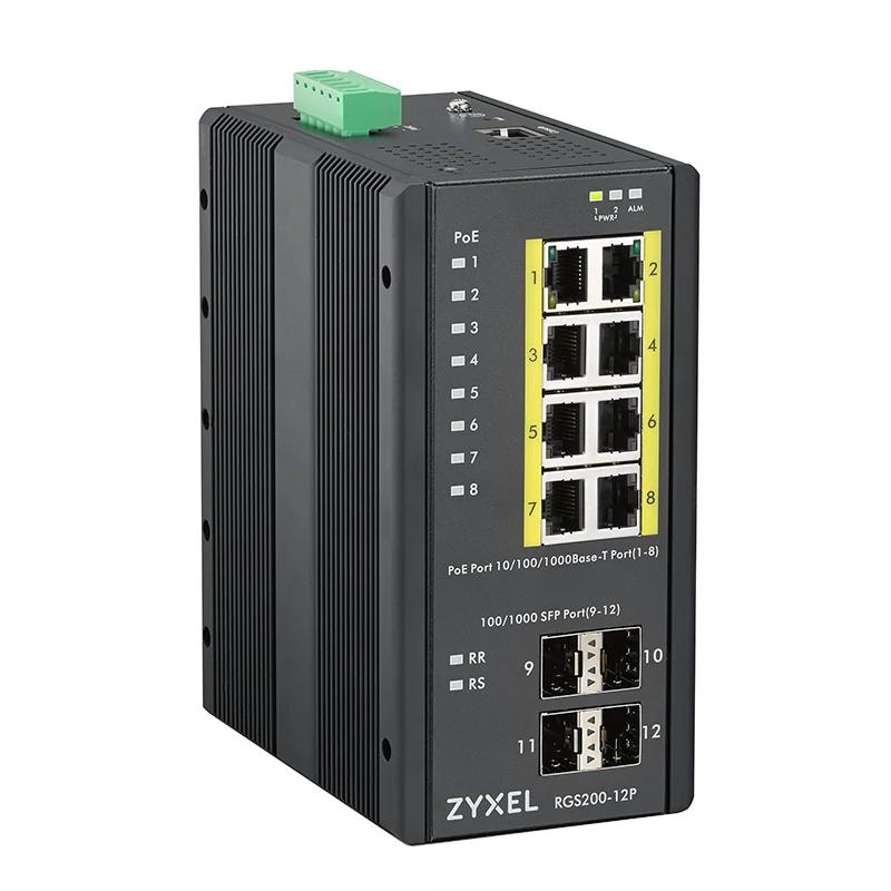 Zyxel RGS200-12P Switch POE Gest DIN 240W IP30 - Imagem de Detalhe 2