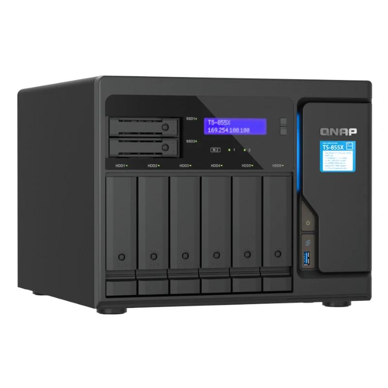 QNAP TS-855X-8G NAS 6+2 Baía 2x2.5GbE 4xUSB - Imagem de Detalhe 1