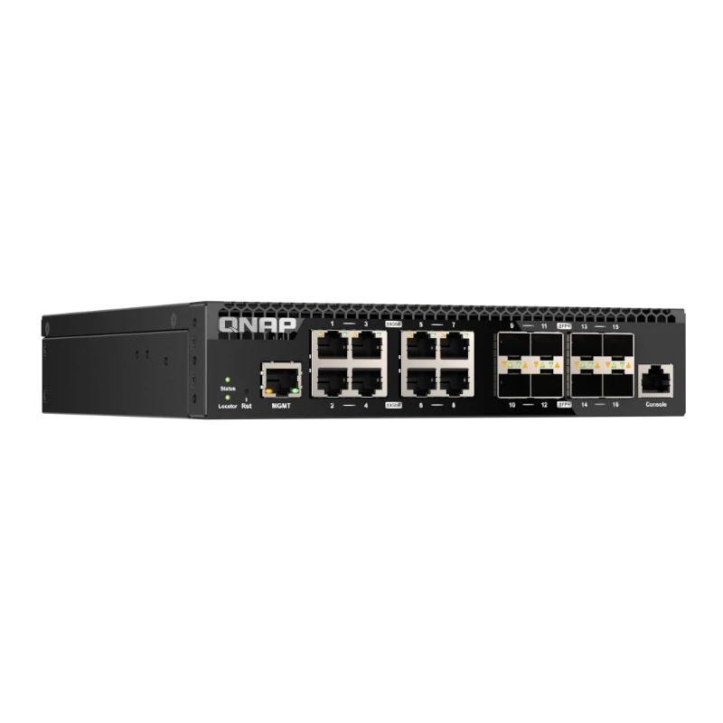 QNAP QSW-M3216R-8S8T Switch 8x10GbE SFP+ 8x10GbE - Imagem de Detalhe 1