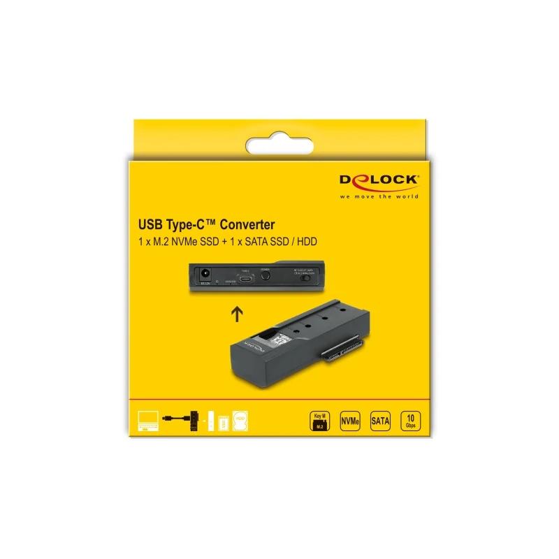 Delock Docking USB Type-C 1 x M.2 NVMe ou 1 x SATA - Imagem de Detalhe 3