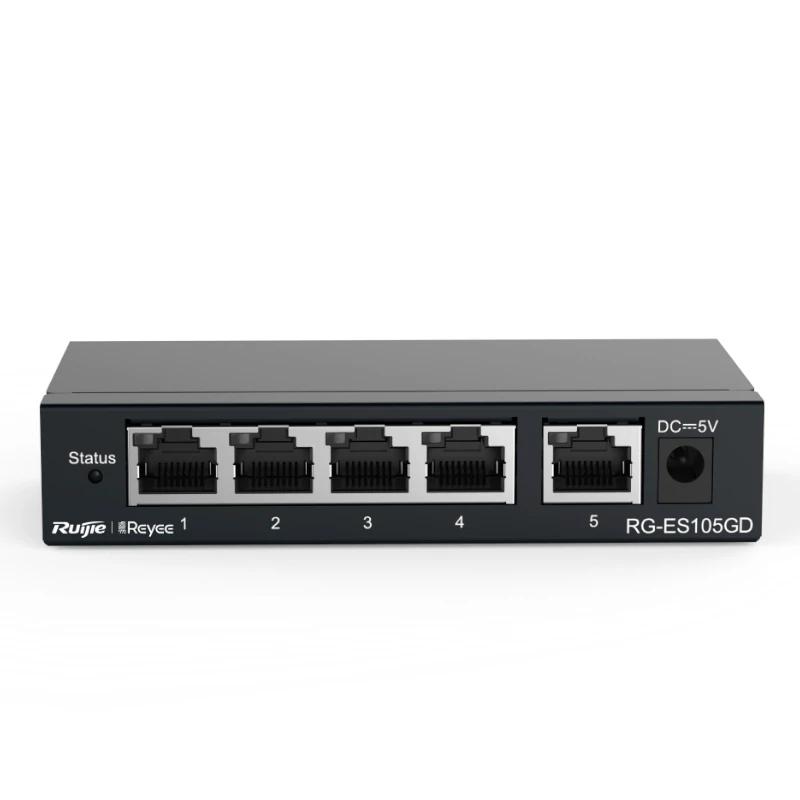 Reyee Switch Não Gerido 5xGb RJ45 Caixa de Aço - Imagem de Detalhe 2