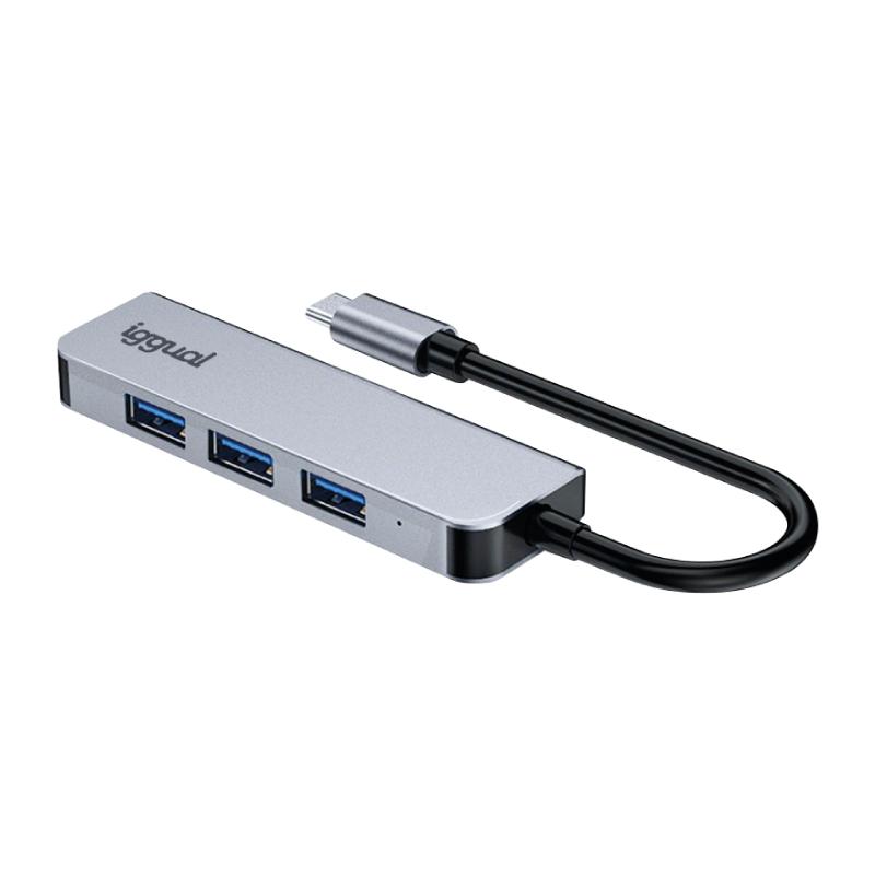 iggual Hub USB 3.0 tipo C x 4 portas USB-A 3.0 - Imagem de Detalhe 1