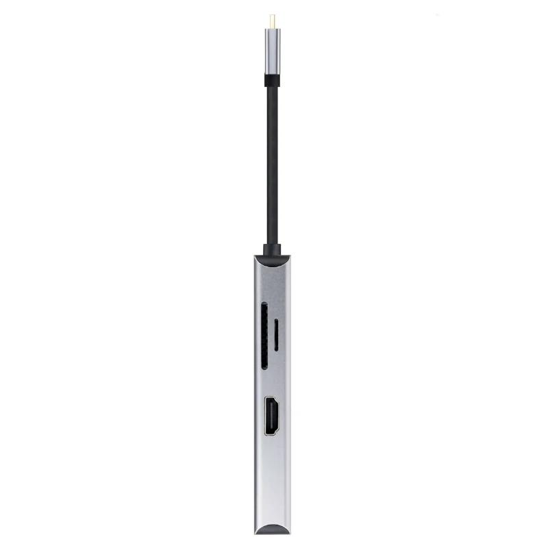 Nanocable Hub USB-C 3xUSB-A+2xHDMI+RJ45+TF+SD+PD - Imagem de Detalhe 1
