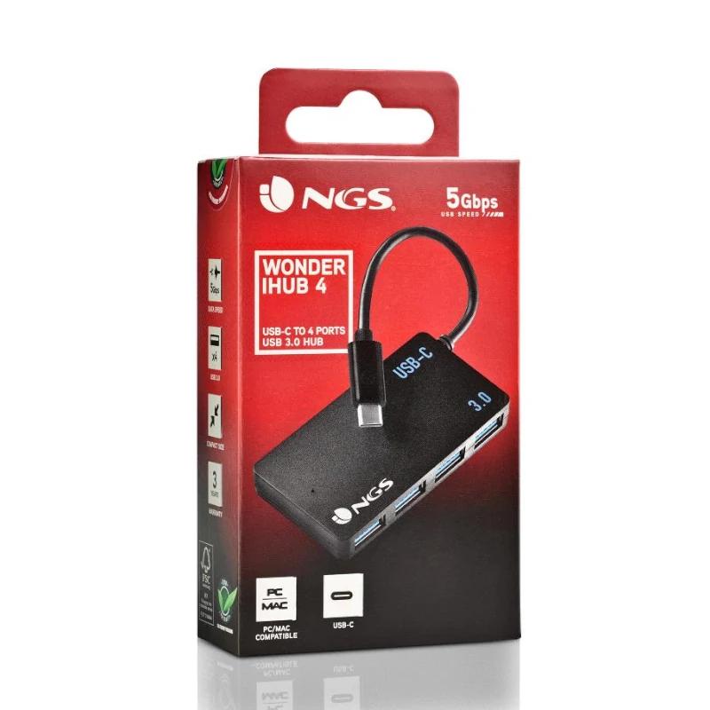 NGS Wonder 4 Hub 4 portas USB-c - Imagem de Detalhe 3