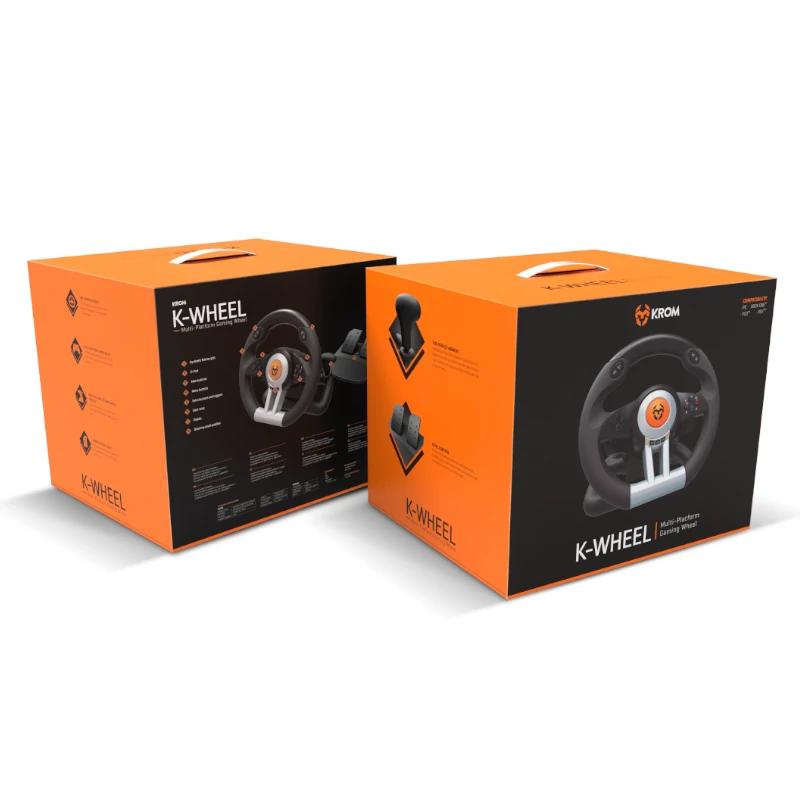 Krom Jogo de Volante e pedais K-Wheel Multip. - Imagem de Detalhe 3