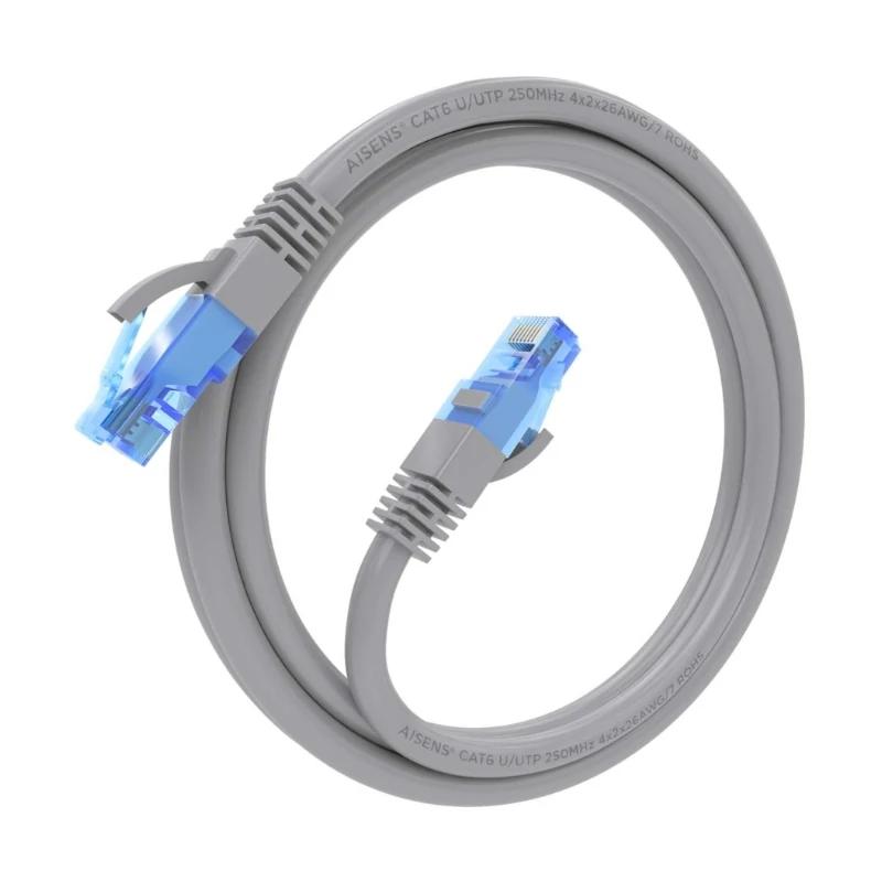 Aisens Cabo RJ45 Cat.6 UTP AWG26 CCA Cinza 1.5M - Imagem de Detalhe 2