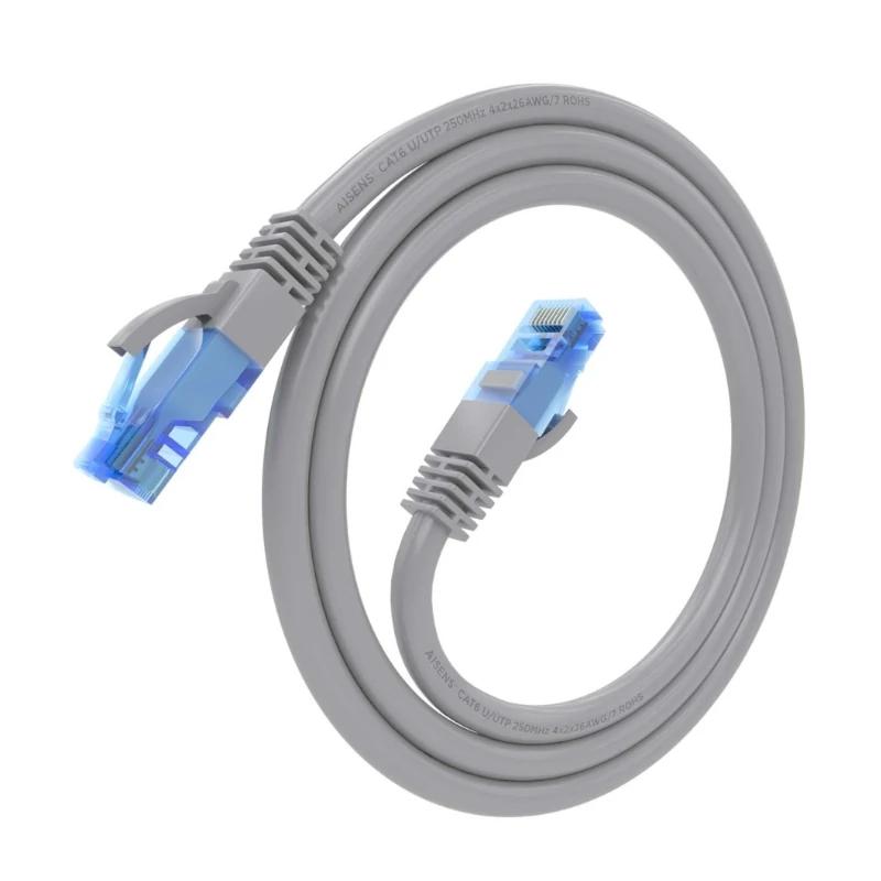 Aisens Cabo RJ45 Cat.6 UTP AWG26 CCA Cinza 0.5M - Imagem de Detalhe 1