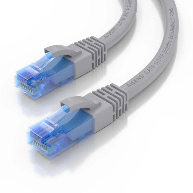 Aisens Cabo RJ45 Cat.6 UTP AWG26 CCA Cinza 3.0M - Imagem de Detalhe 1