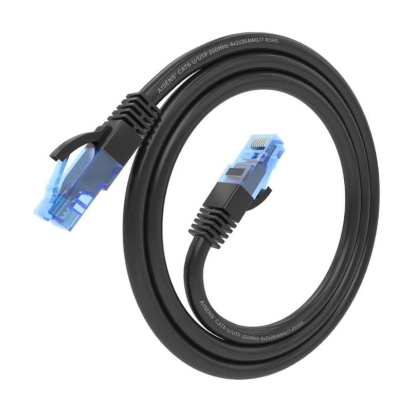 Aisens Cabo RJ45 Cat.6 UTP AWG26 CCA Preto 1.5M - Imagem de Detalhe 2