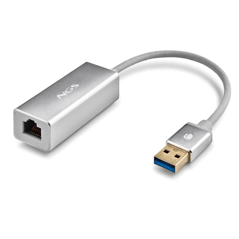NGS Adaptador Hacker 3.0 USB a LAN 1GBPS CABO 15C - Imagem de Detalhe 1