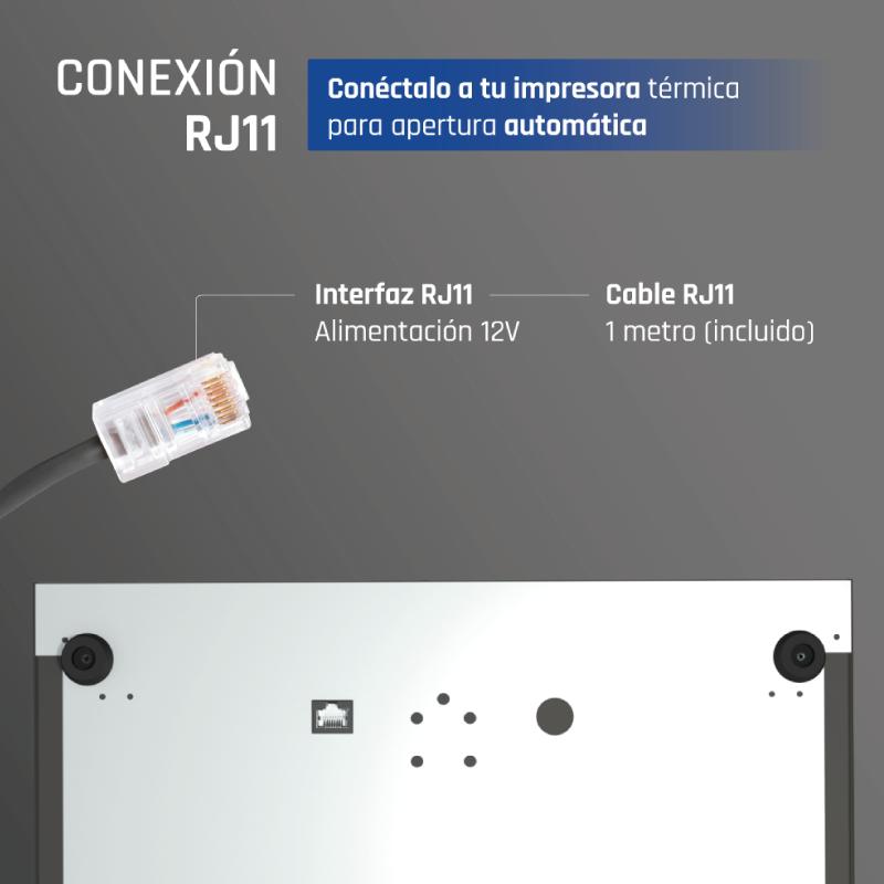 iggual Cajón portamonedas IRON-20 42cm 4+8 preto - Imagem de Detalhe 6