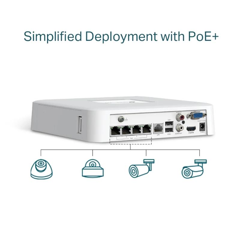 VIGI NVR1104H-4P Gravador IP Simples HDD 01 HDD 4 - Imagem de Detalhe 2