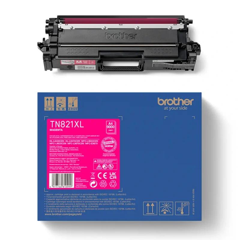 Brother Tóner TN821XLM Magenta - Imagem de Detalhe 2