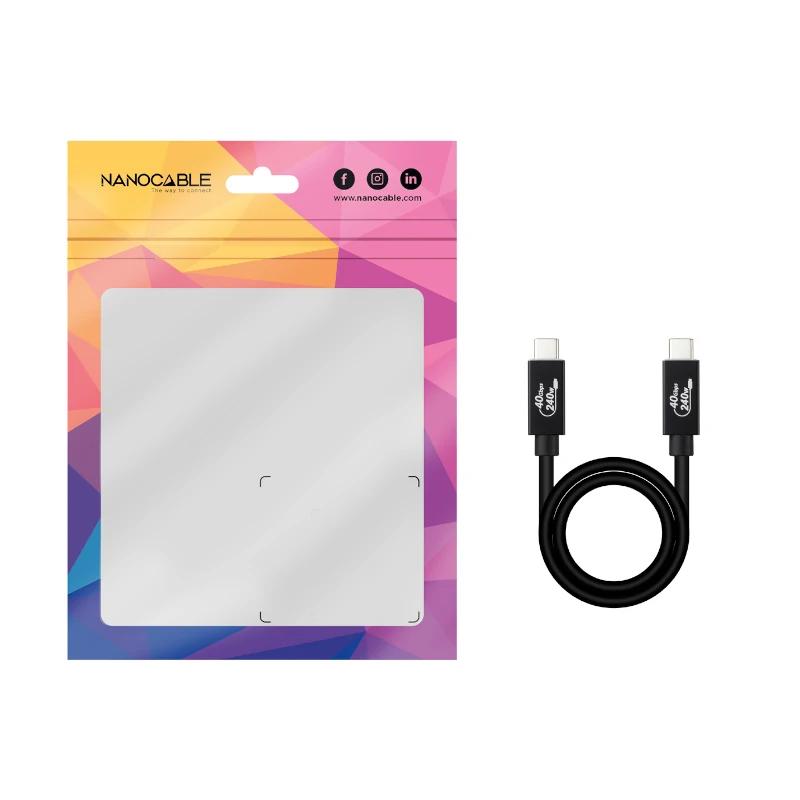Nanocable Cabo USB4 Gen3x2 40Gbps 240W USB-C 1.8M - Imagem de Detalhe 1