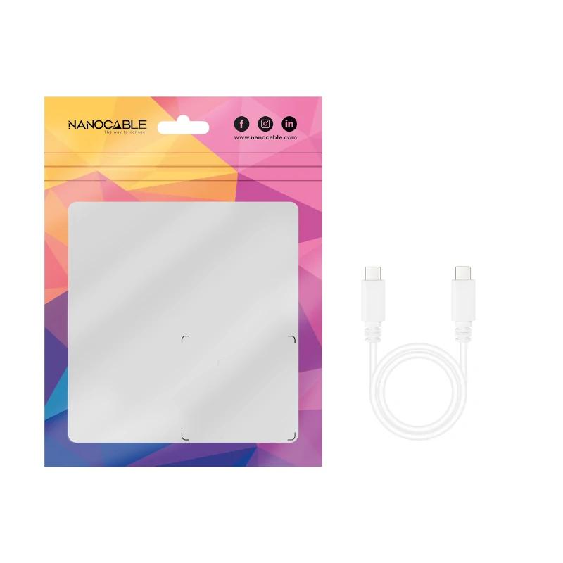 Nanocable Cabo USB2.0 3A USB-C/M-M 1.5 Branco - Imagem de Detalhe 2