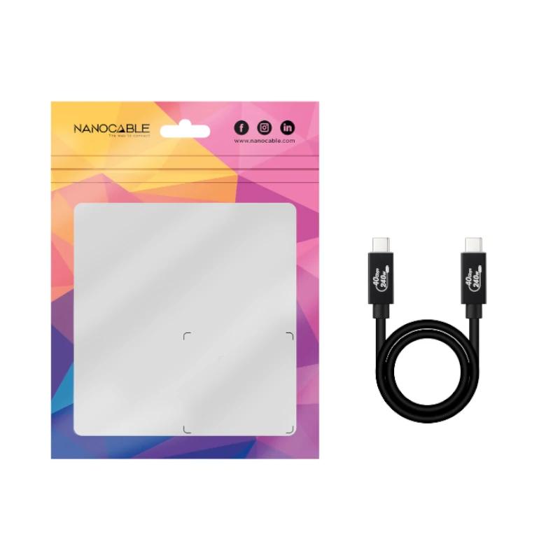 Nanocable Cabo USB4 Gen3x2 40Gbps 240W USB-C 1M - Imagem de Detalhe 1