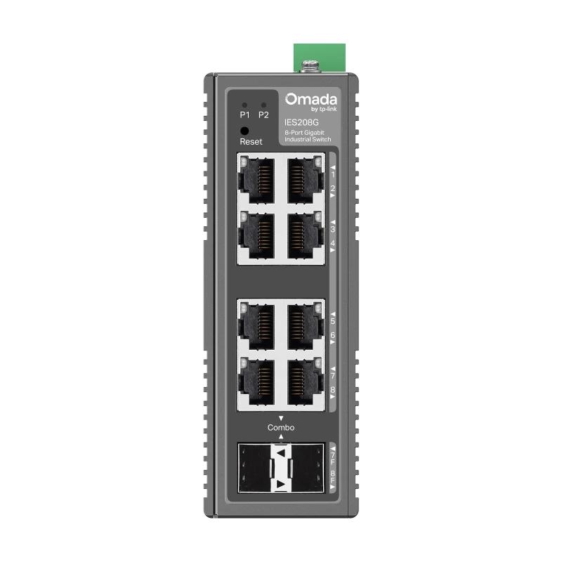 TP-Link IES208G Switch Industrial 6xG 1xSFP 2xCom - Imagem de Detalhe 1