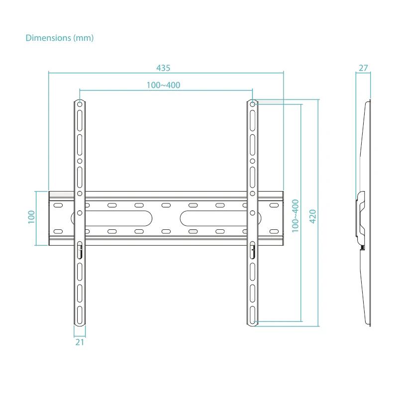 Tooq LP1027F-B Soporte Fijo 32"-70", Negro - Imagem de Detalhe 2