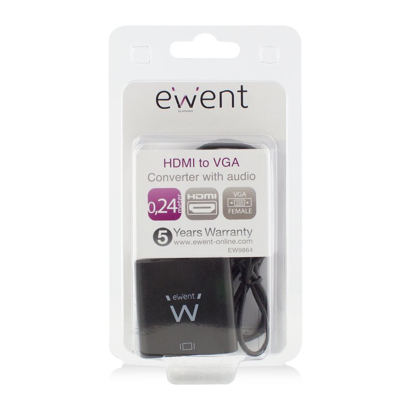 EWENT EW9864 Adaptador HDMI/VGA com Áudio - Imagem de Detalhe 9