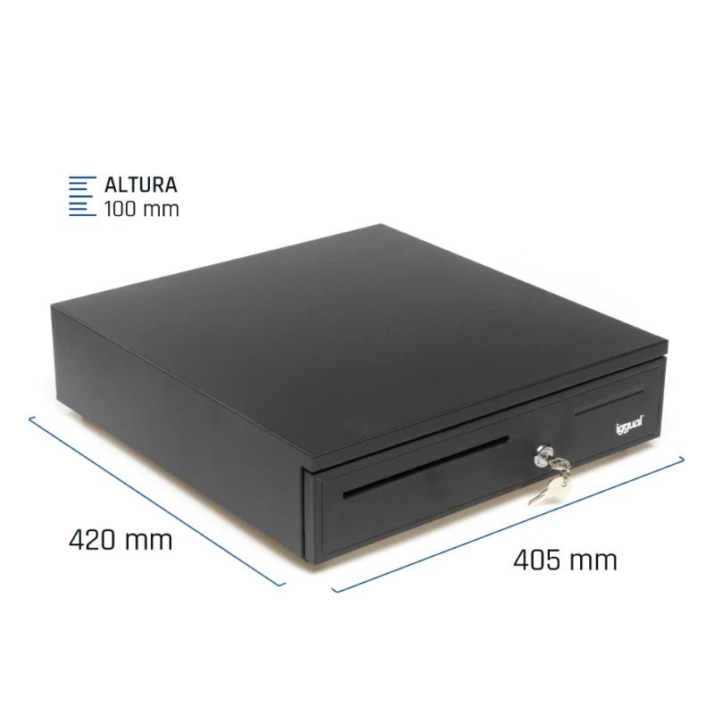 iggual Cajón Portamonedas IRON-50 42cm 5+8 preto - Imagem de Detalhe 29