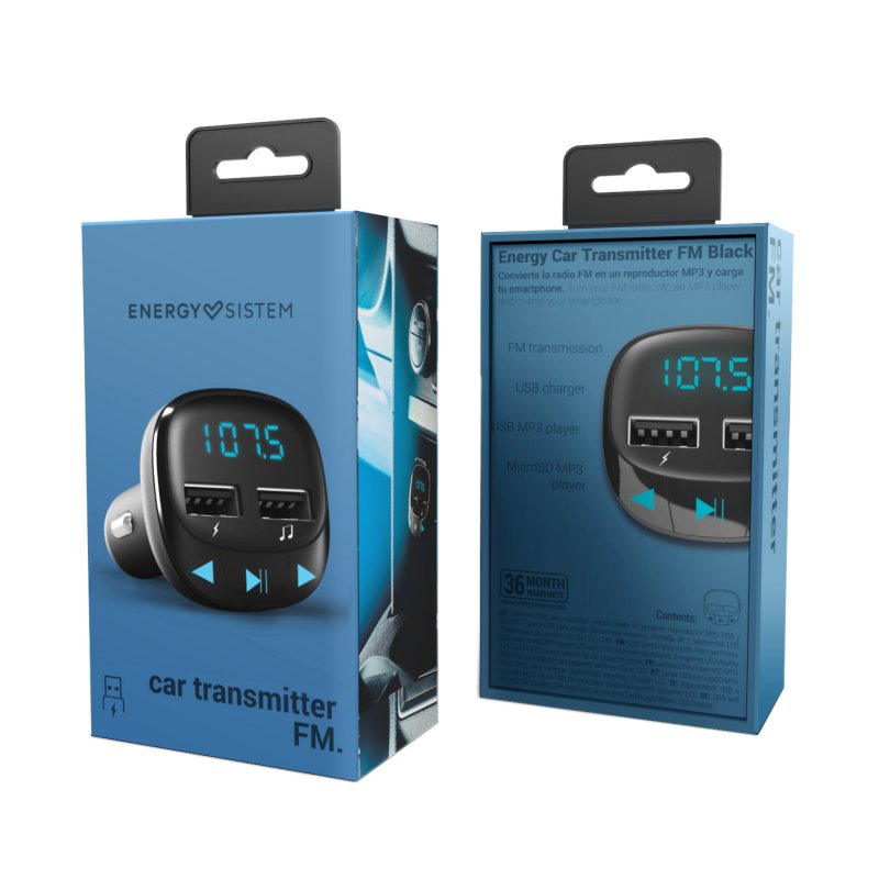 Energy Sistem Transmissor FM Carro Preto (microSD) - Imagem de Detalhe 15