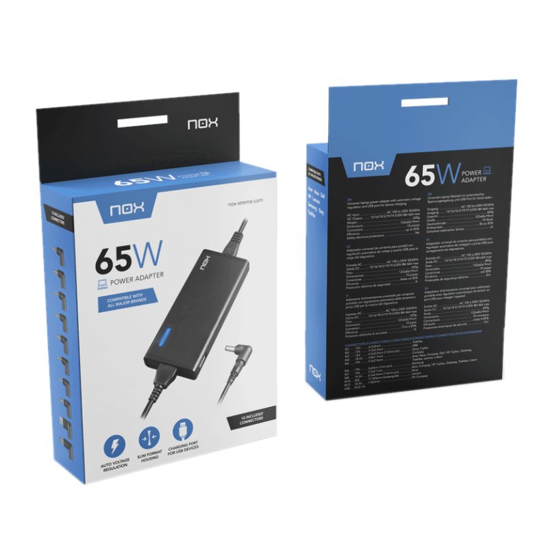 Nox Carregador para portátil 65W USB - Imagem de Detalhe 18