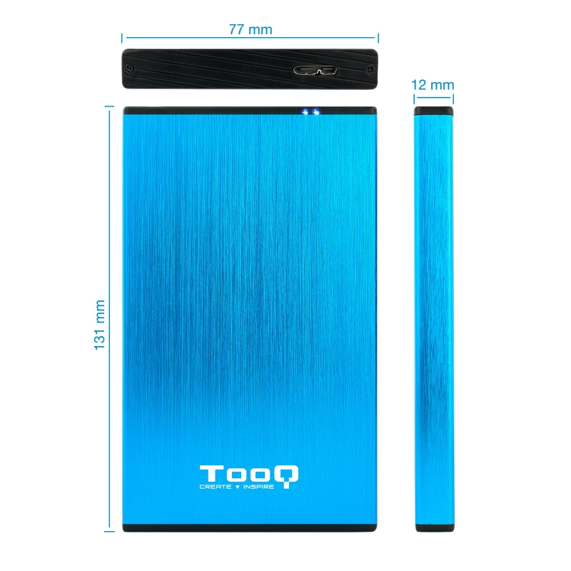 Tooq TQE-2527BL Caixa HDD 2.5" USB 3.1 Gen1/USB 3.0 - Imagem de Detalhe 17