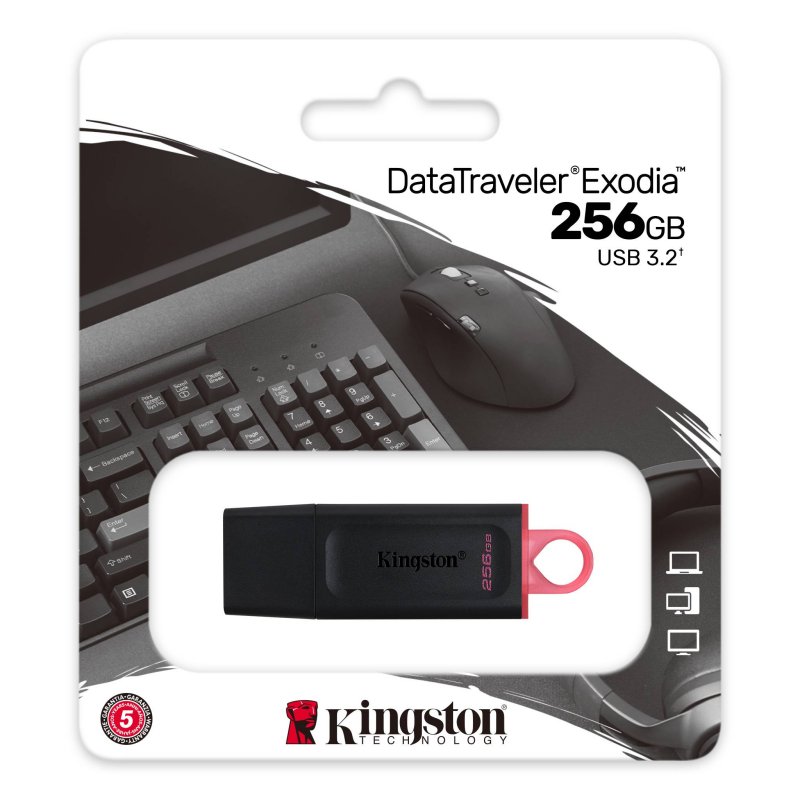 Kingston DataTraveler DTX 256GB USB 3.2 Gen1 Preto - Imagem de Detalhe 11