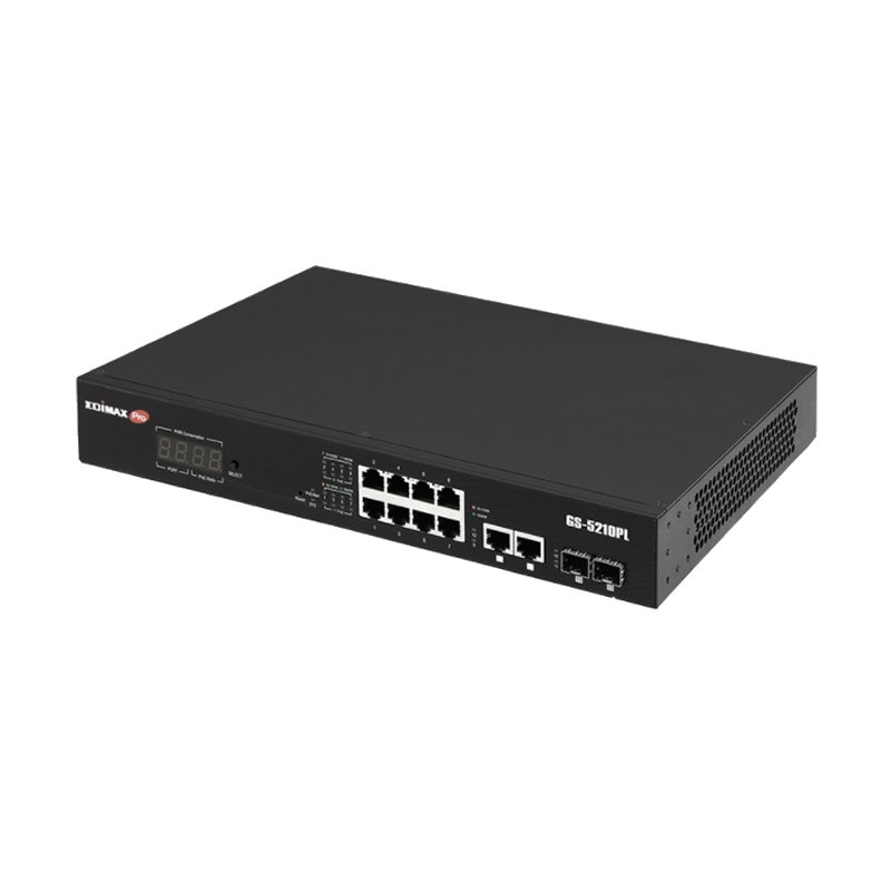 Edimax GS-5210PL Switch 10xGb PoE+ 2xSFP Vigilância - Imagem de Detalhe 11