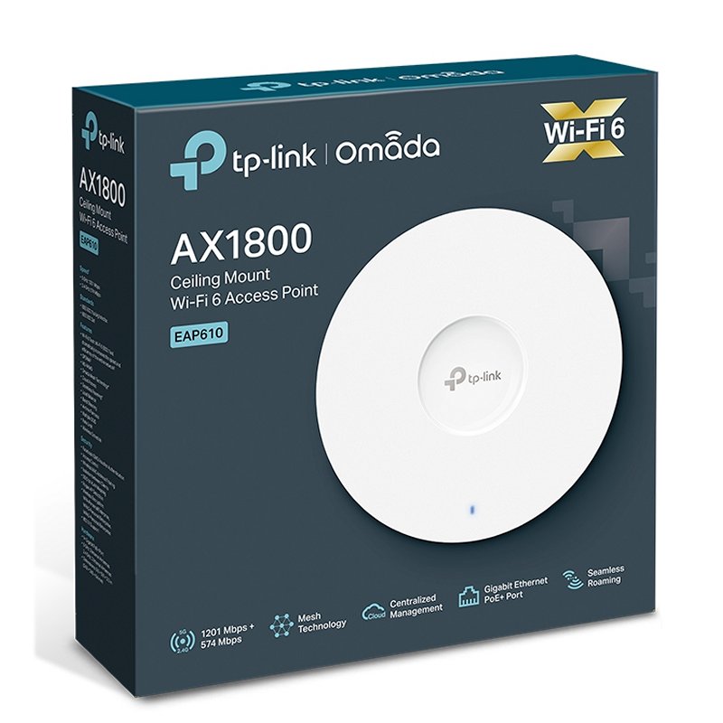 TP-Link EAP610 AP WiFi6 AX1800 Teto Dual 1xGbE - Imagem de Detalhe 18